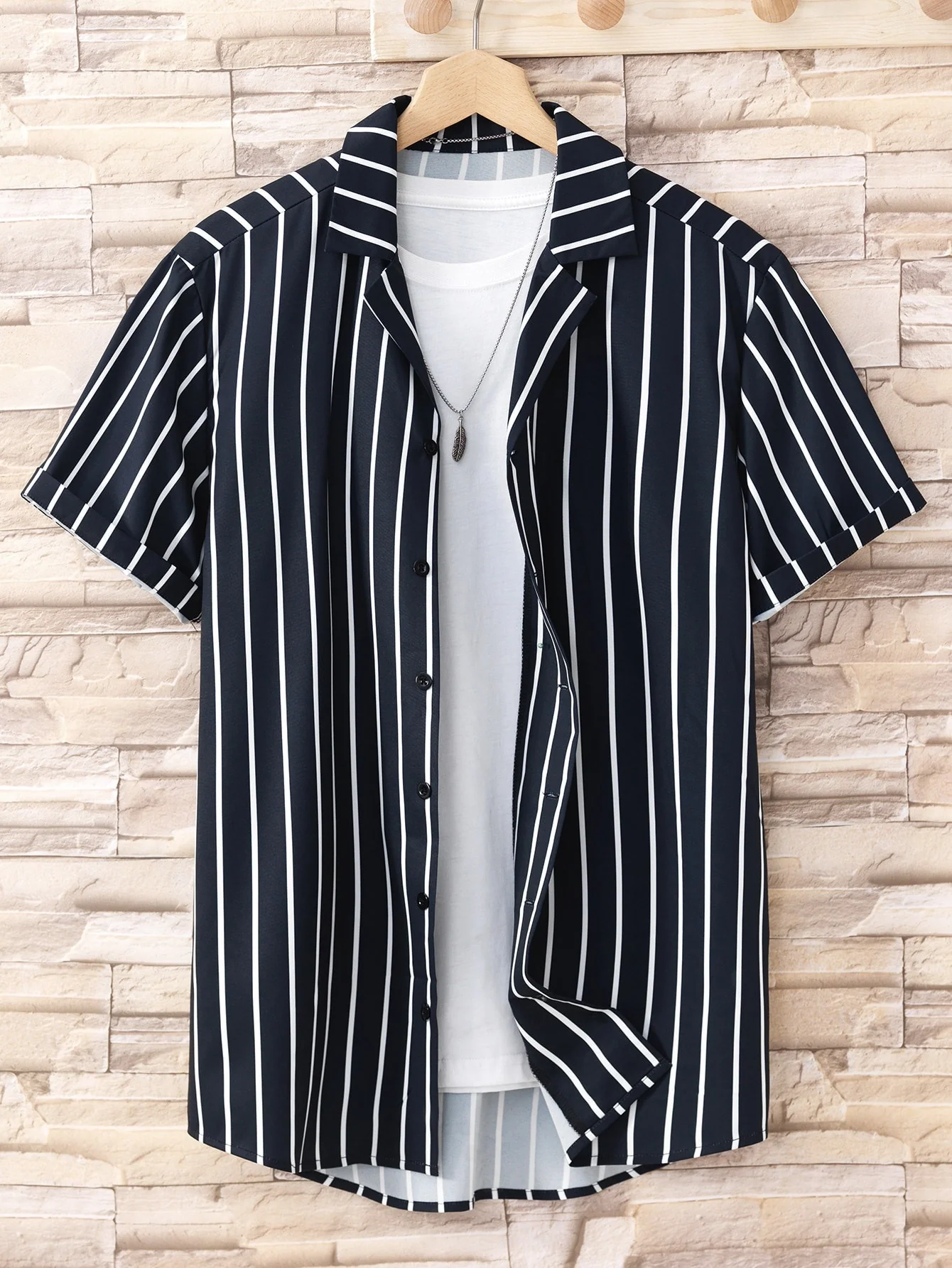 Camisa de rayas verticales