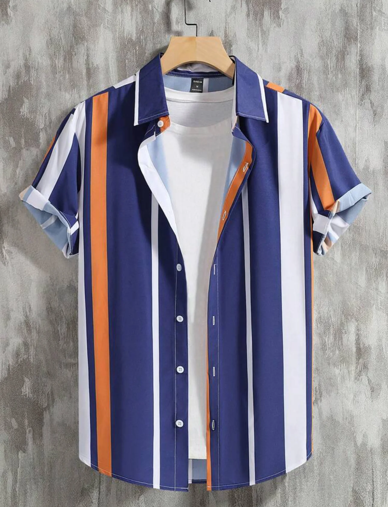 Camisa con estampado de rayas