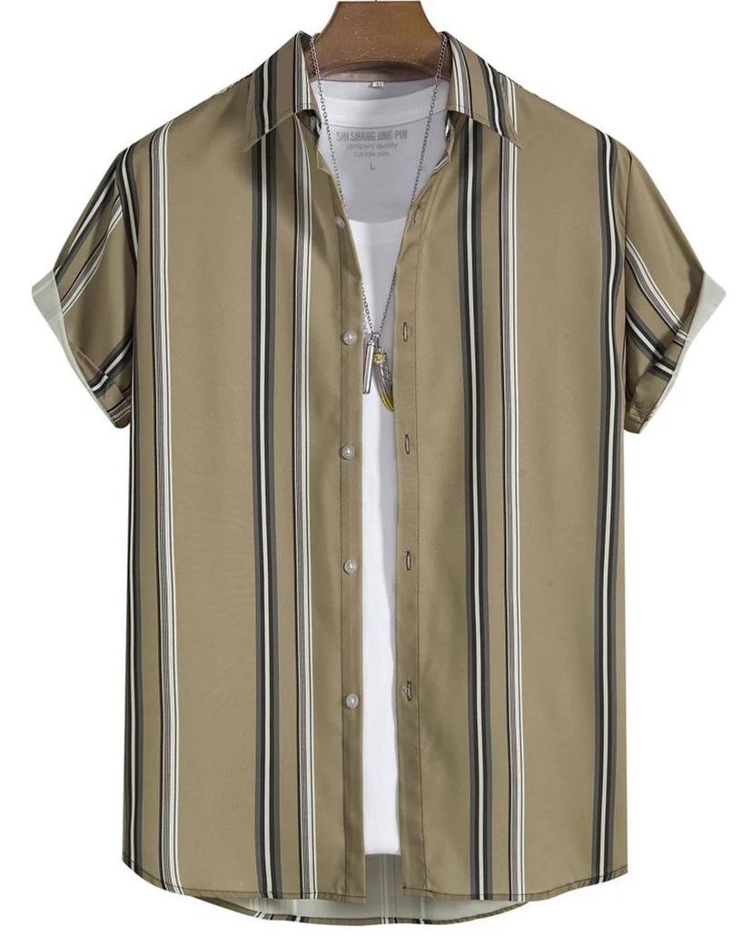 Camisa con estampado de rayas