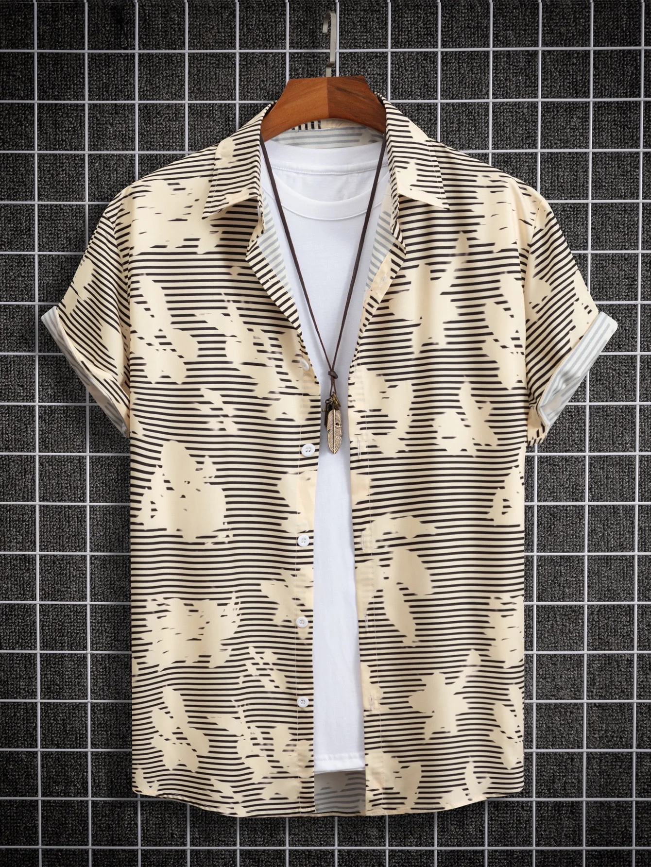 Camisa con estampado de rayas