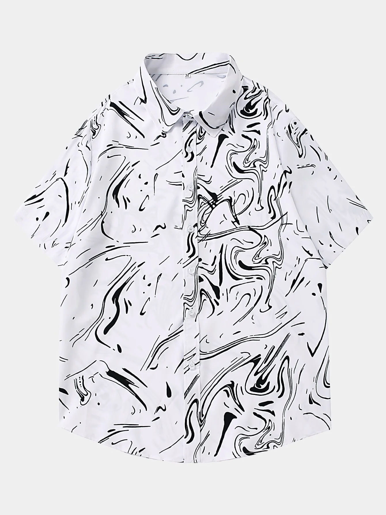 Camisa con estampado mármol