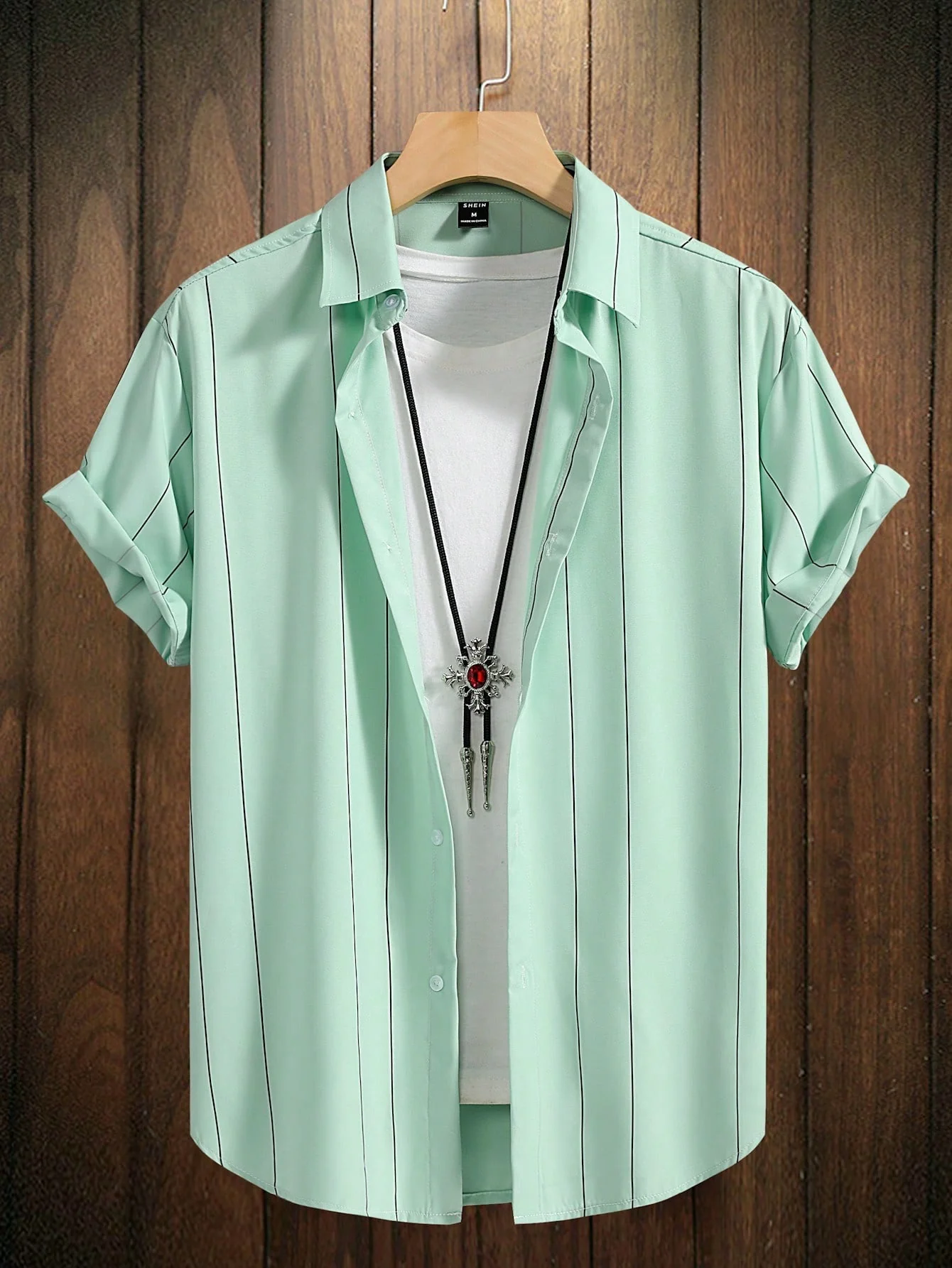 Camisa con estampado de rayas