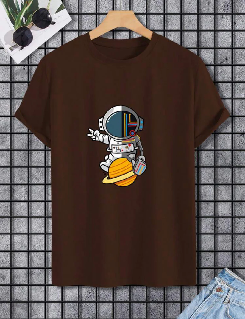 Camiseta con estampado de astronauta
