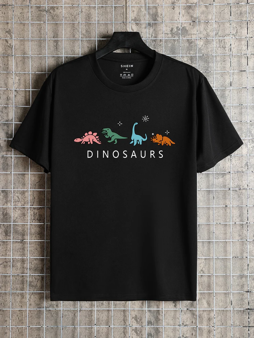 Camiseta con estampado de dinosaurio