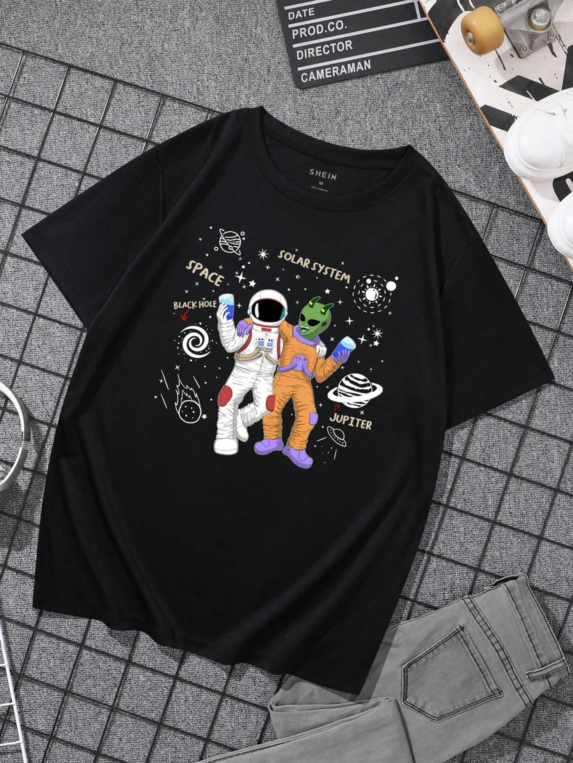 Camiseta con estampado de galaxia