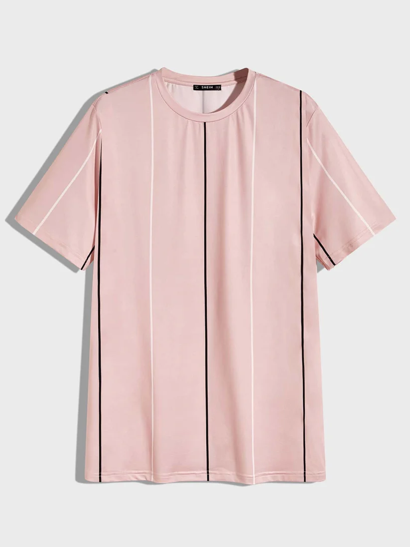 Camiseta con estampado de rayas