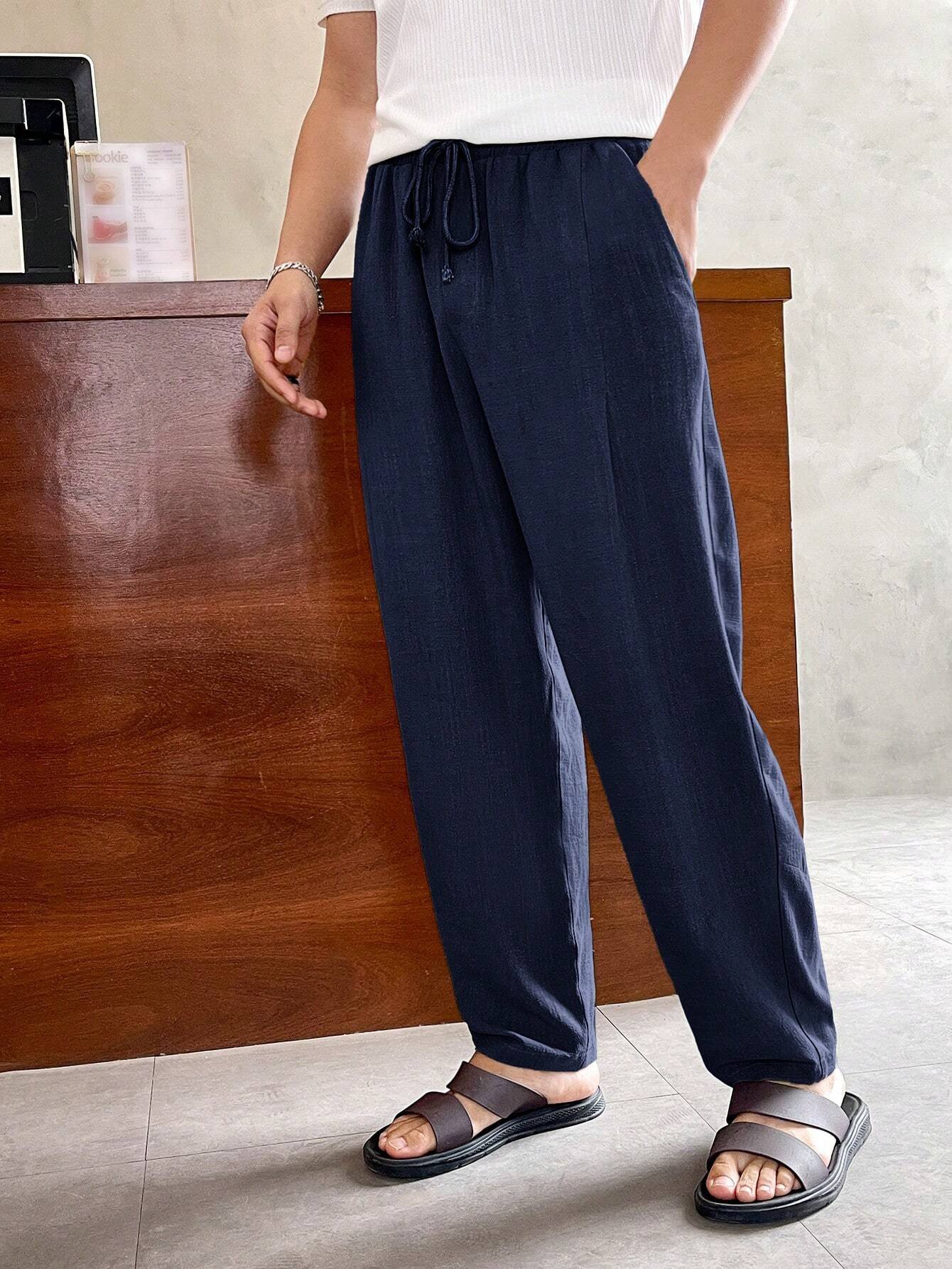 Pantalón tejido liso