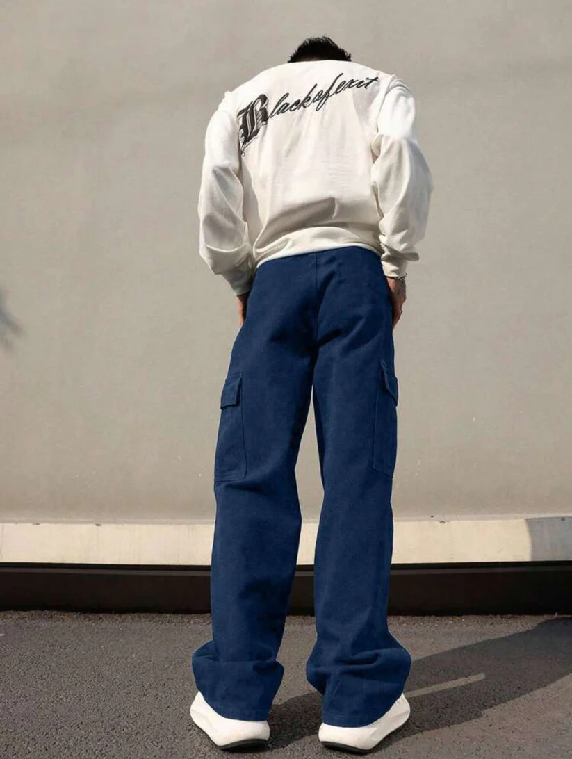 S(36) - Pantalón cargo unicolor