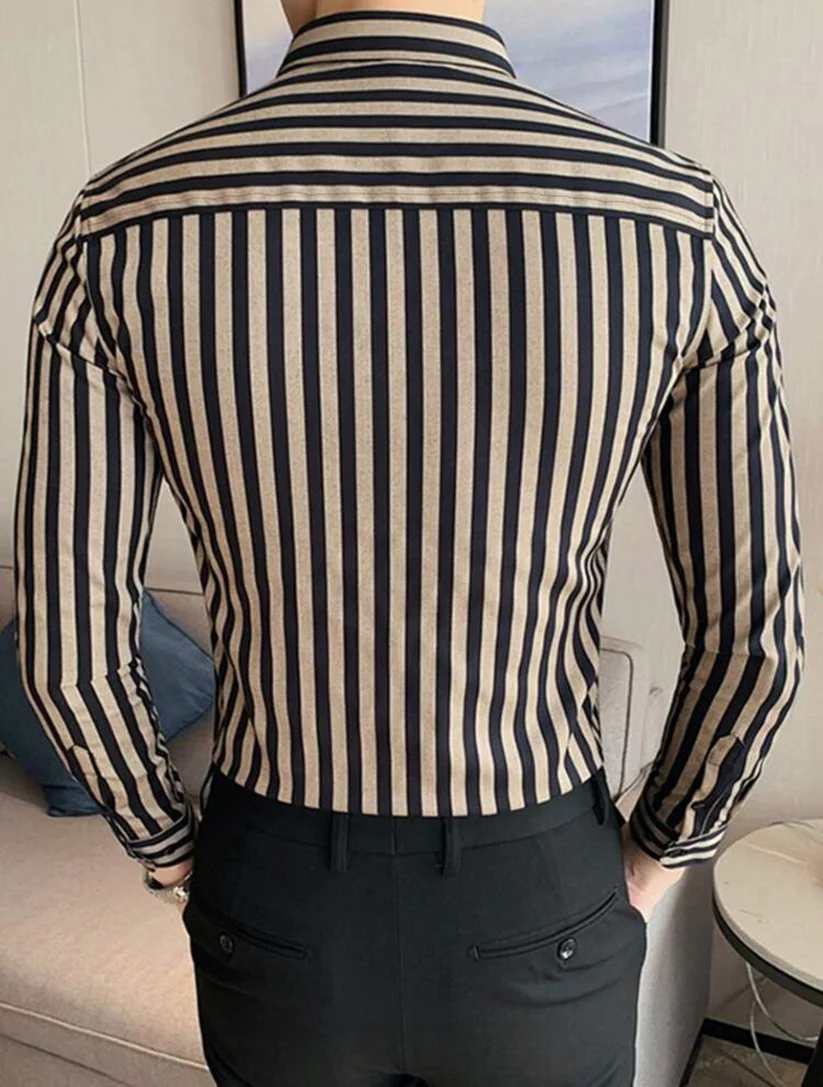 M - Camisa manga larga rayas