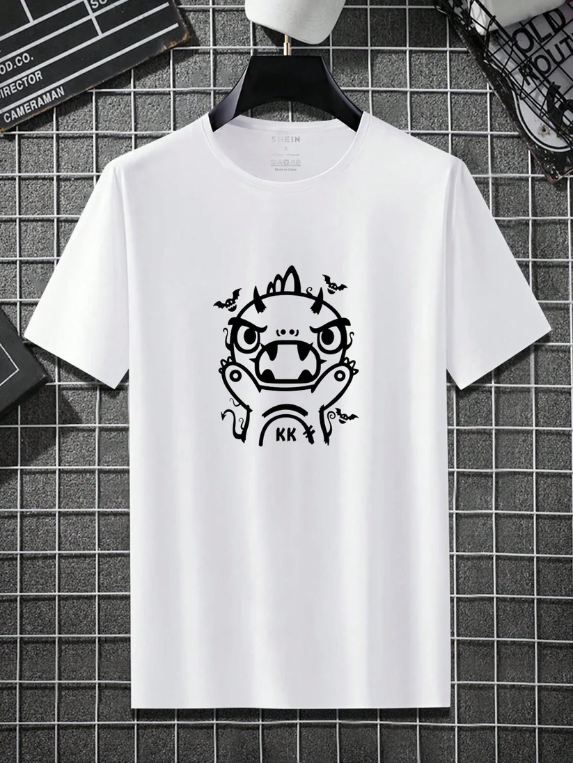 Camiseta con estampado de dibujo