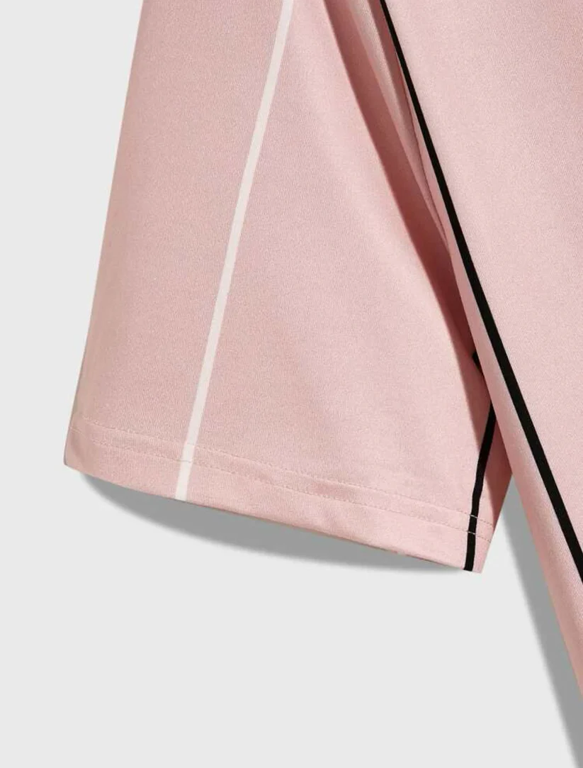 L - Camiseta con estampado de rayas