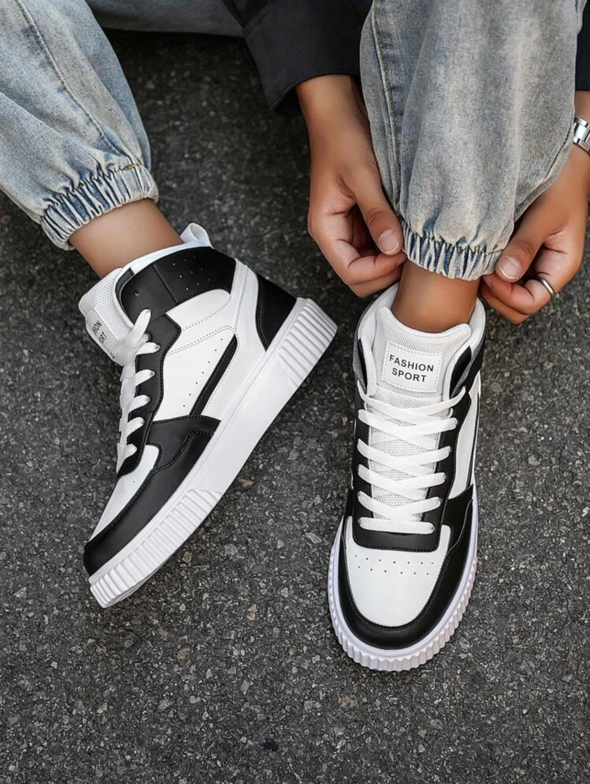 Zapato casual de alta superior