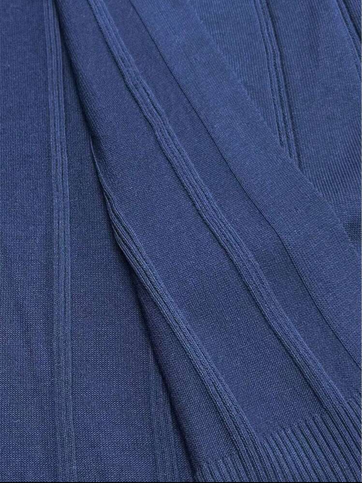 L - Chaleco de punto con cuello