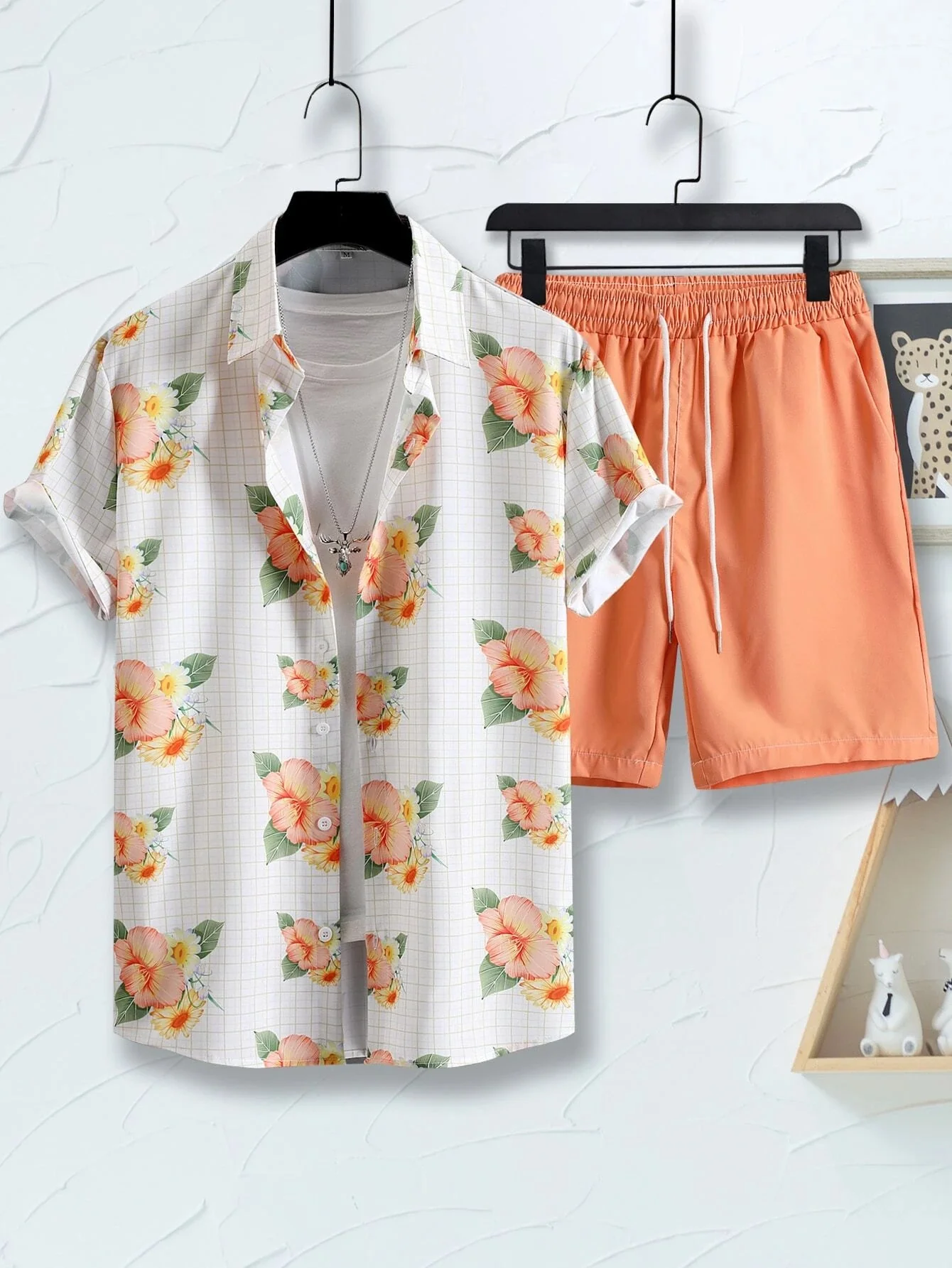 Camisa & short con estampado