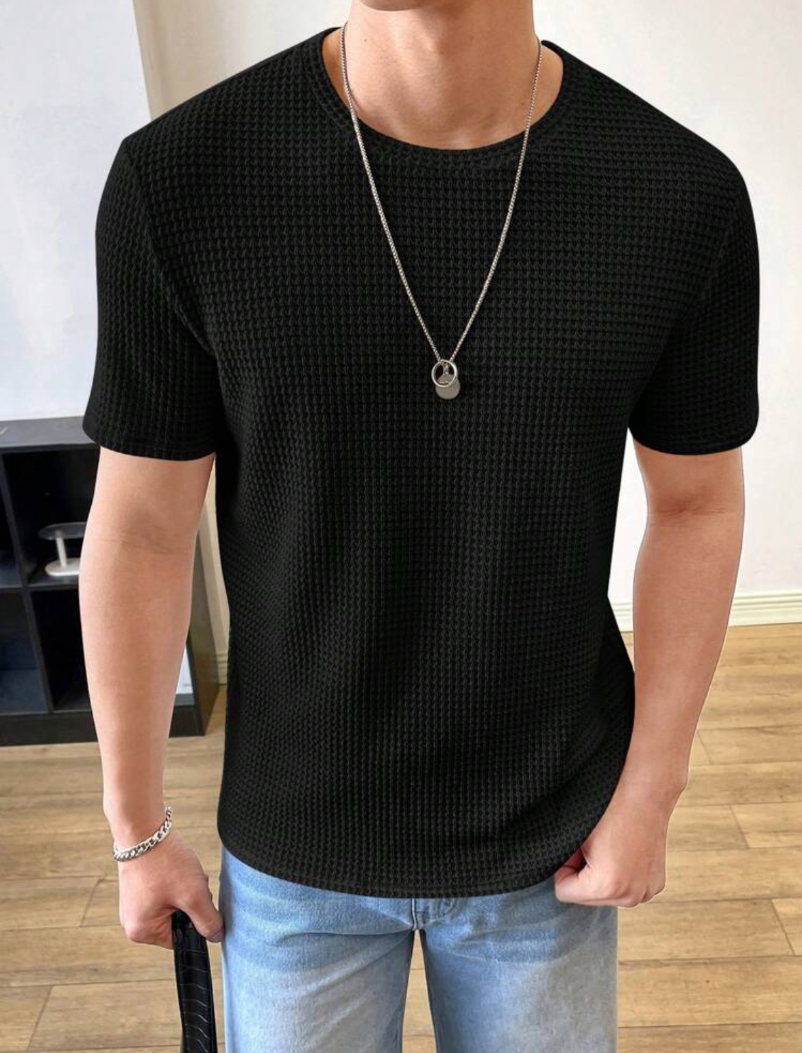 Camiseta punto de tejido