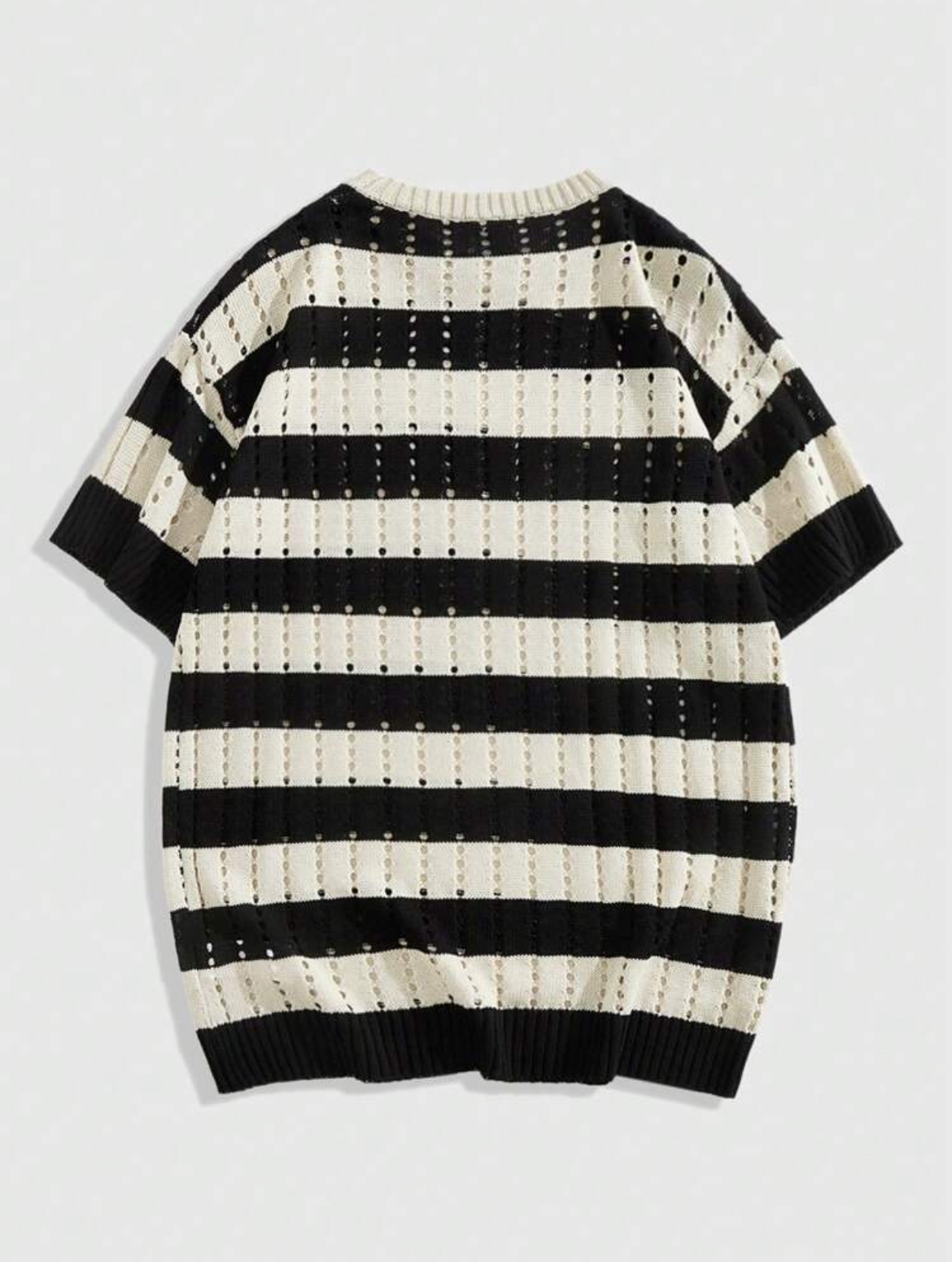 M - Camiseta de punto a rayas