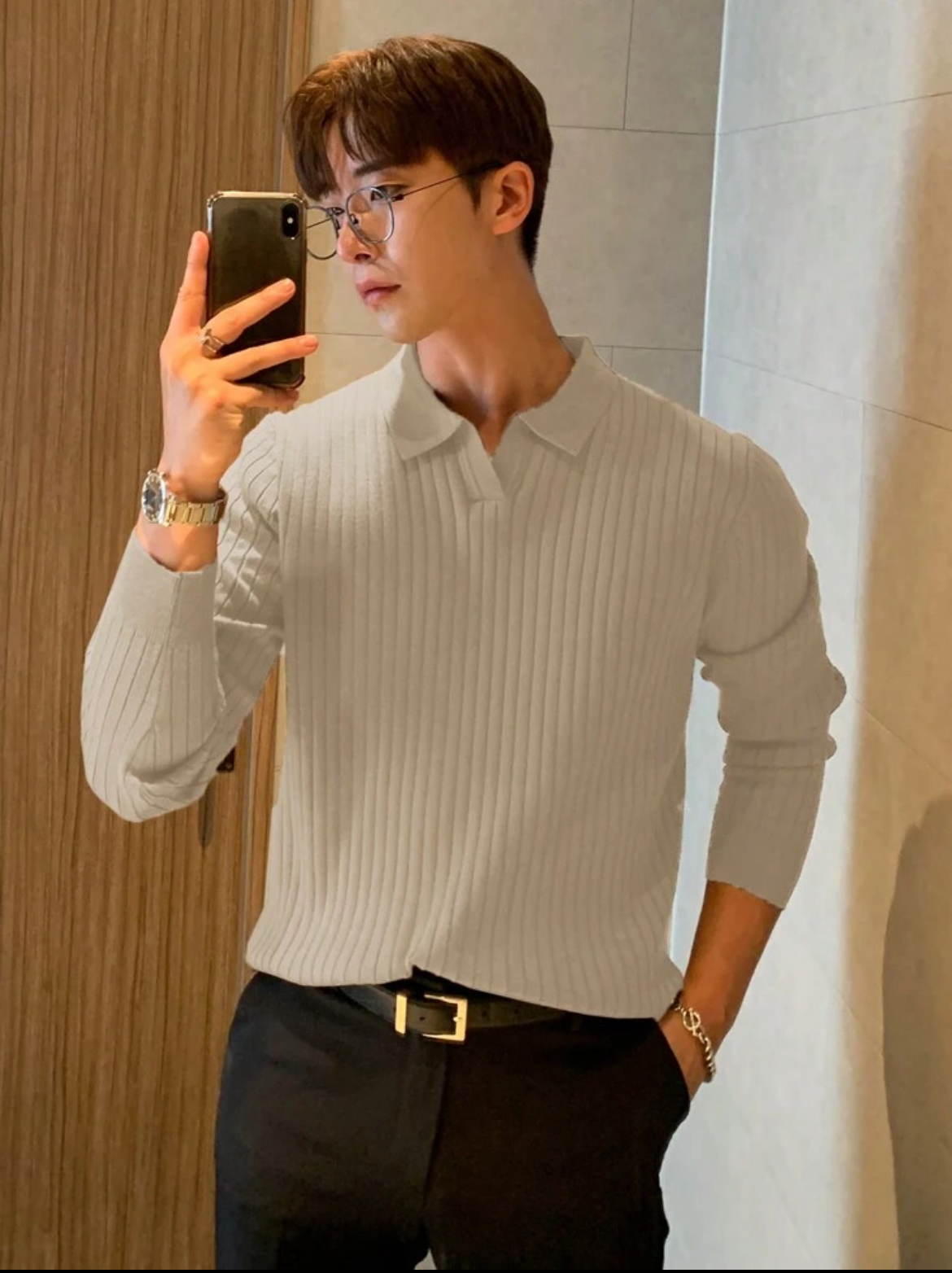 M - DAZY Jersey de punto unicolor