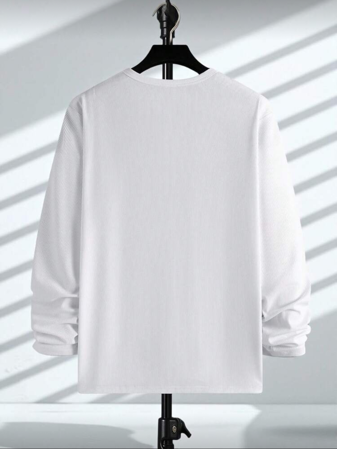 L - Camiseta de punto acanalada