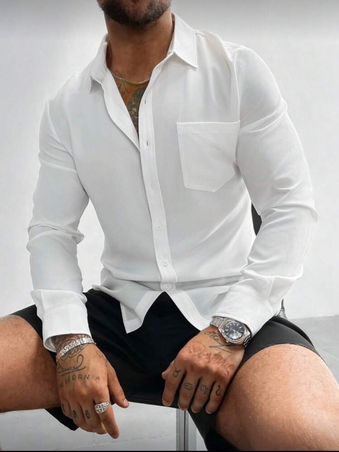 Camisa manga larga clásica