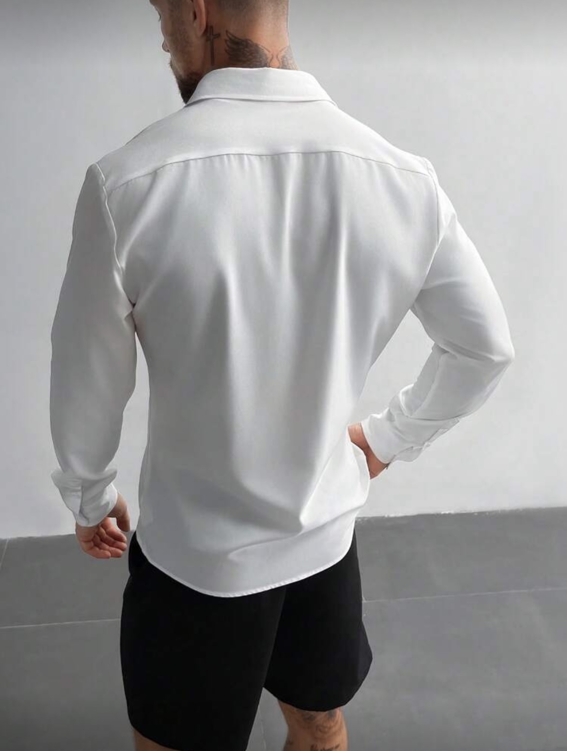 M - Camisa manga larga clásica