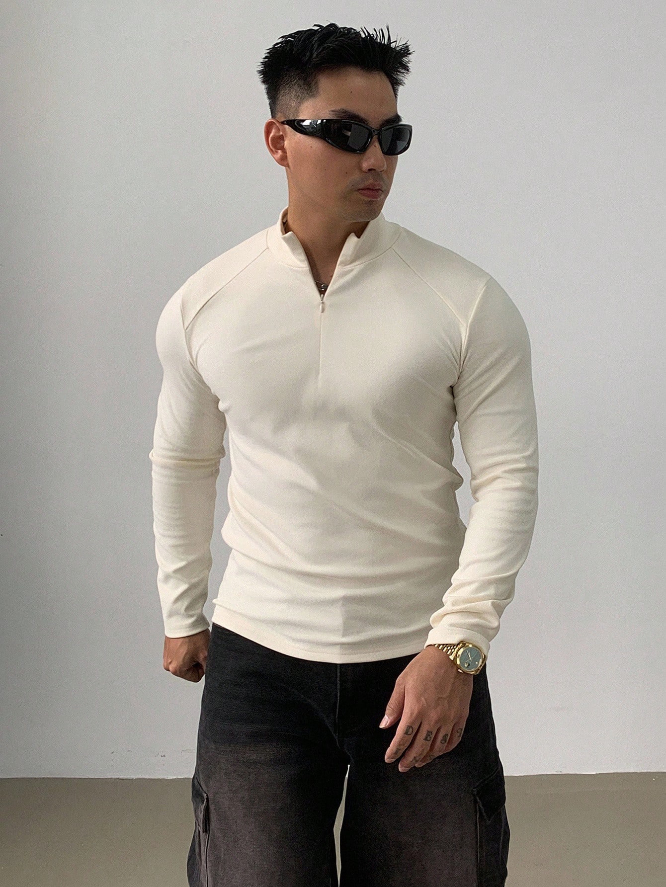 DAZY camiseta cuello alto media