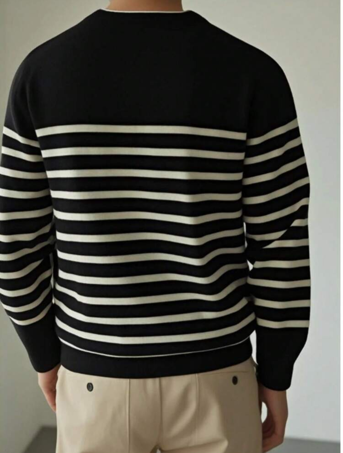 S - Jersey de punto a rayas