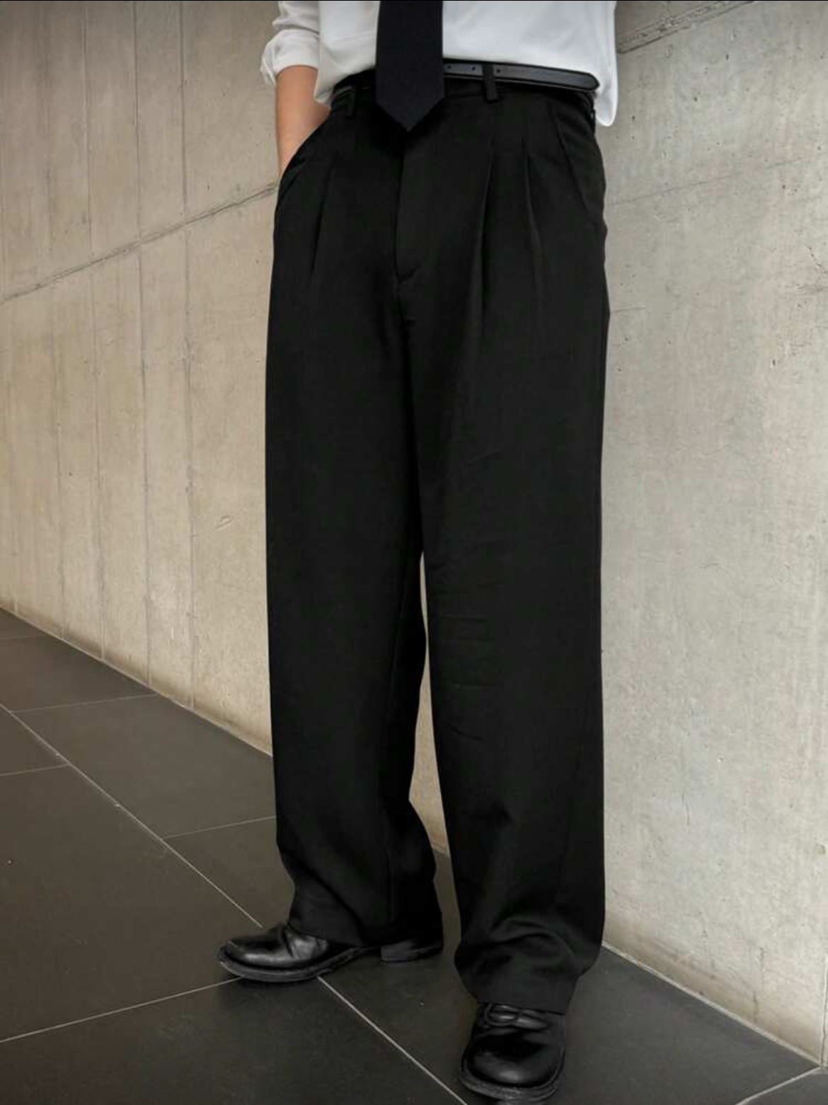 L(36) - DAZY pantalón de traje liso