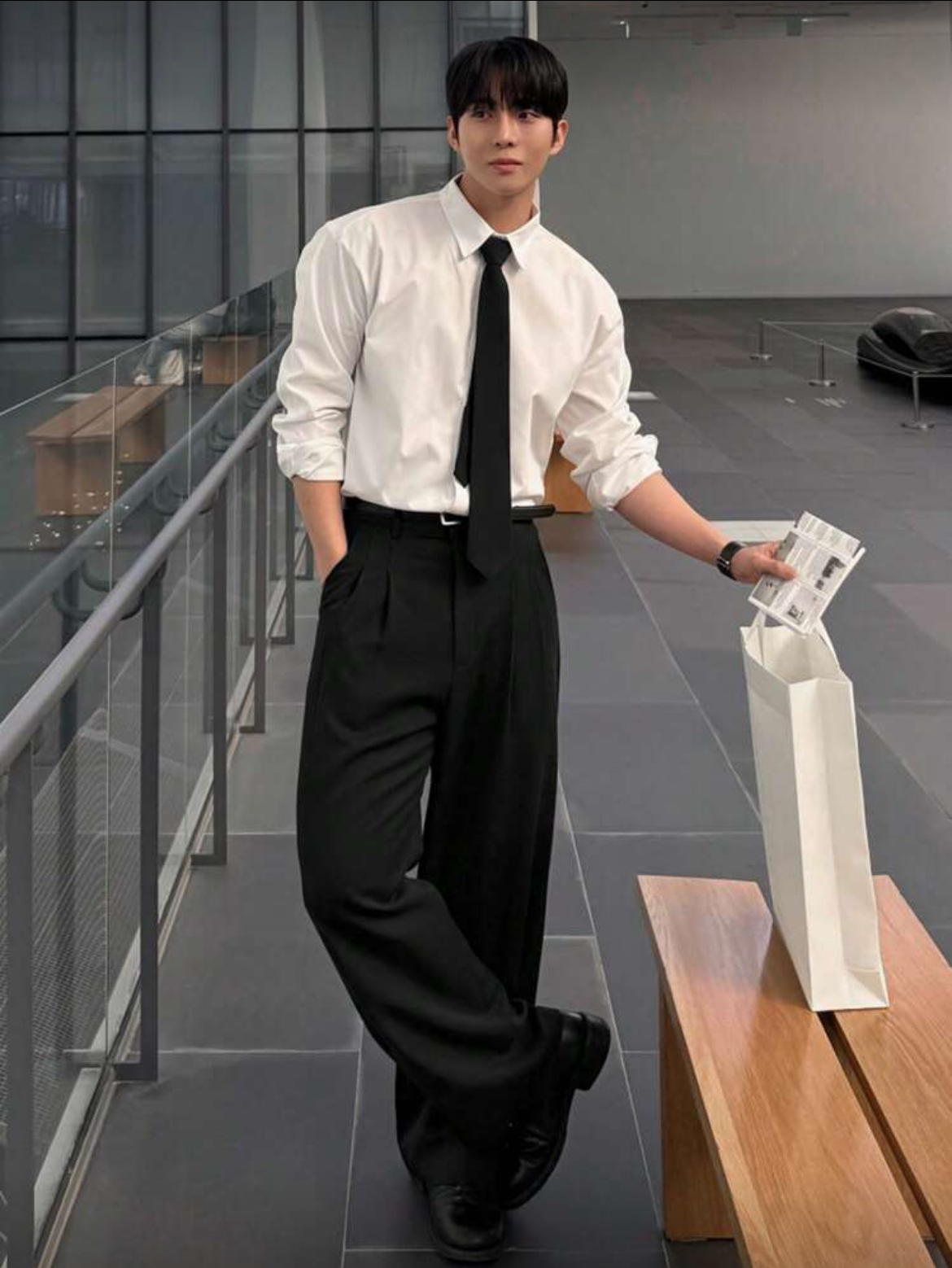 DAZY pantalón de traje liso