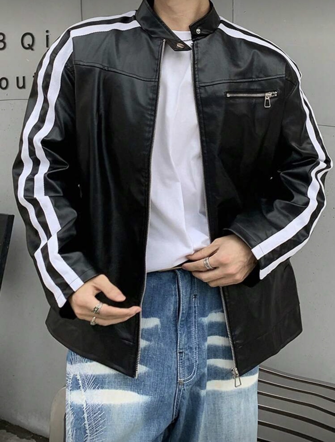 Chaqueta cuello alzado