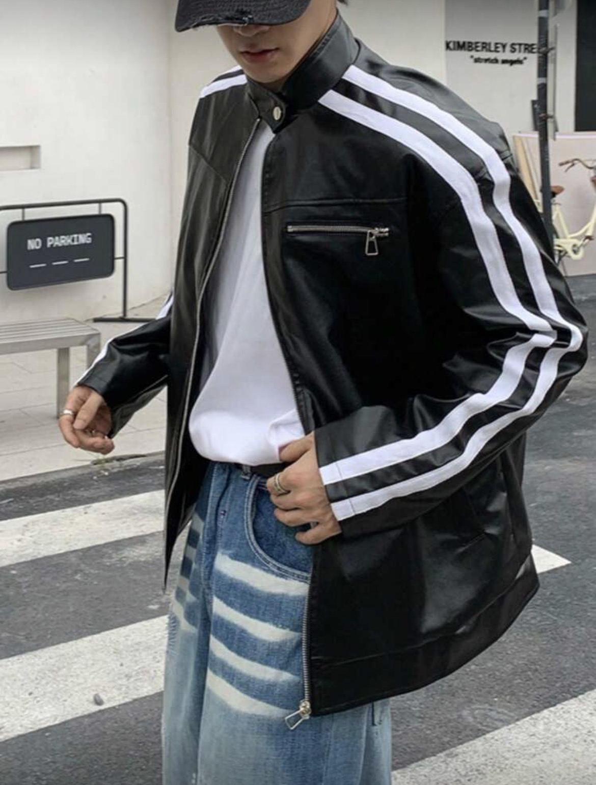 L - Chaqueta cuello alzado