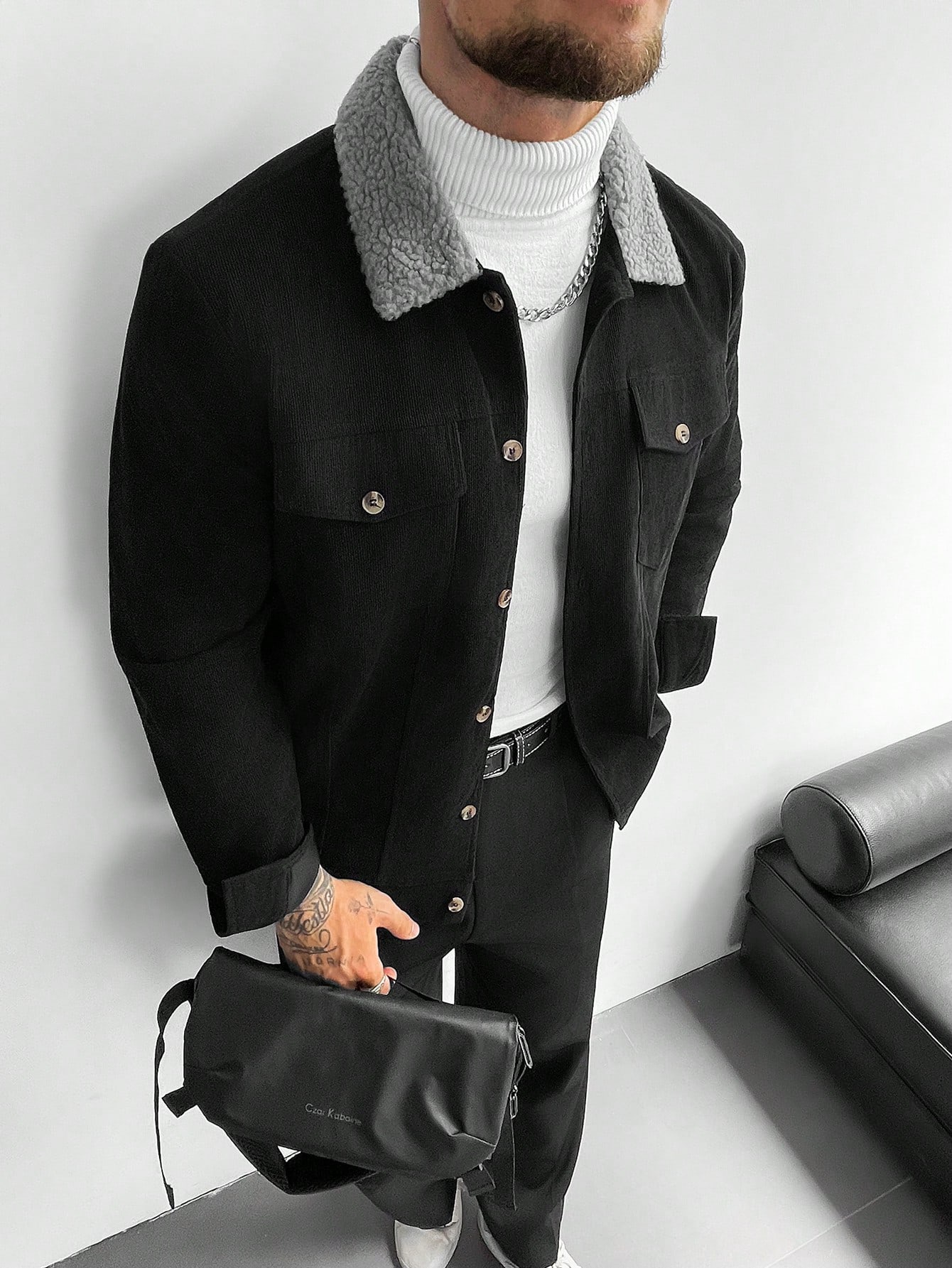 Chaqueta de pana con forro