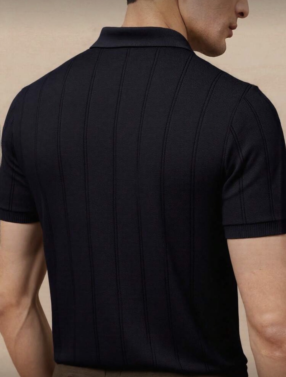 S - Polo de punto canalé