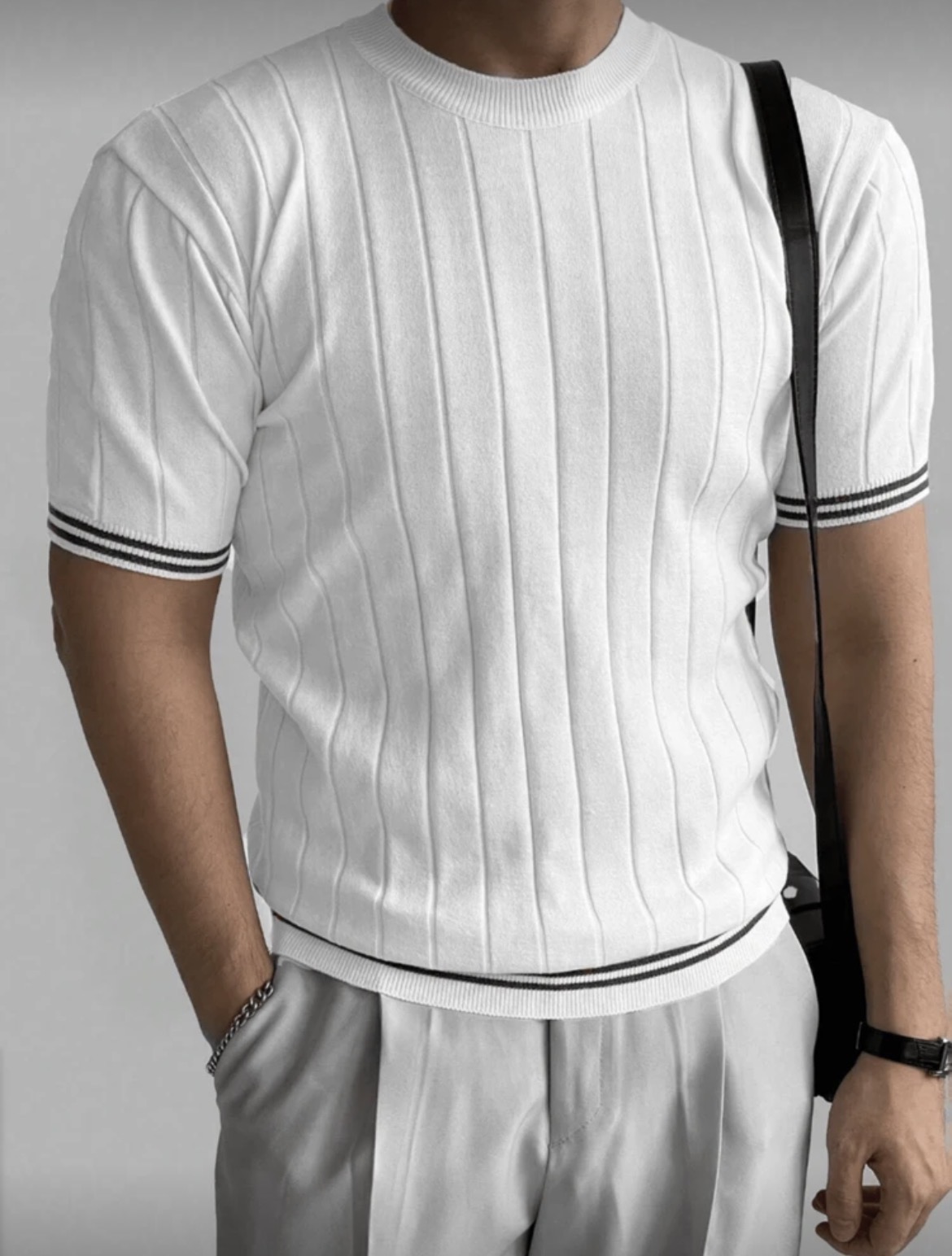 Camiseta casual de punto