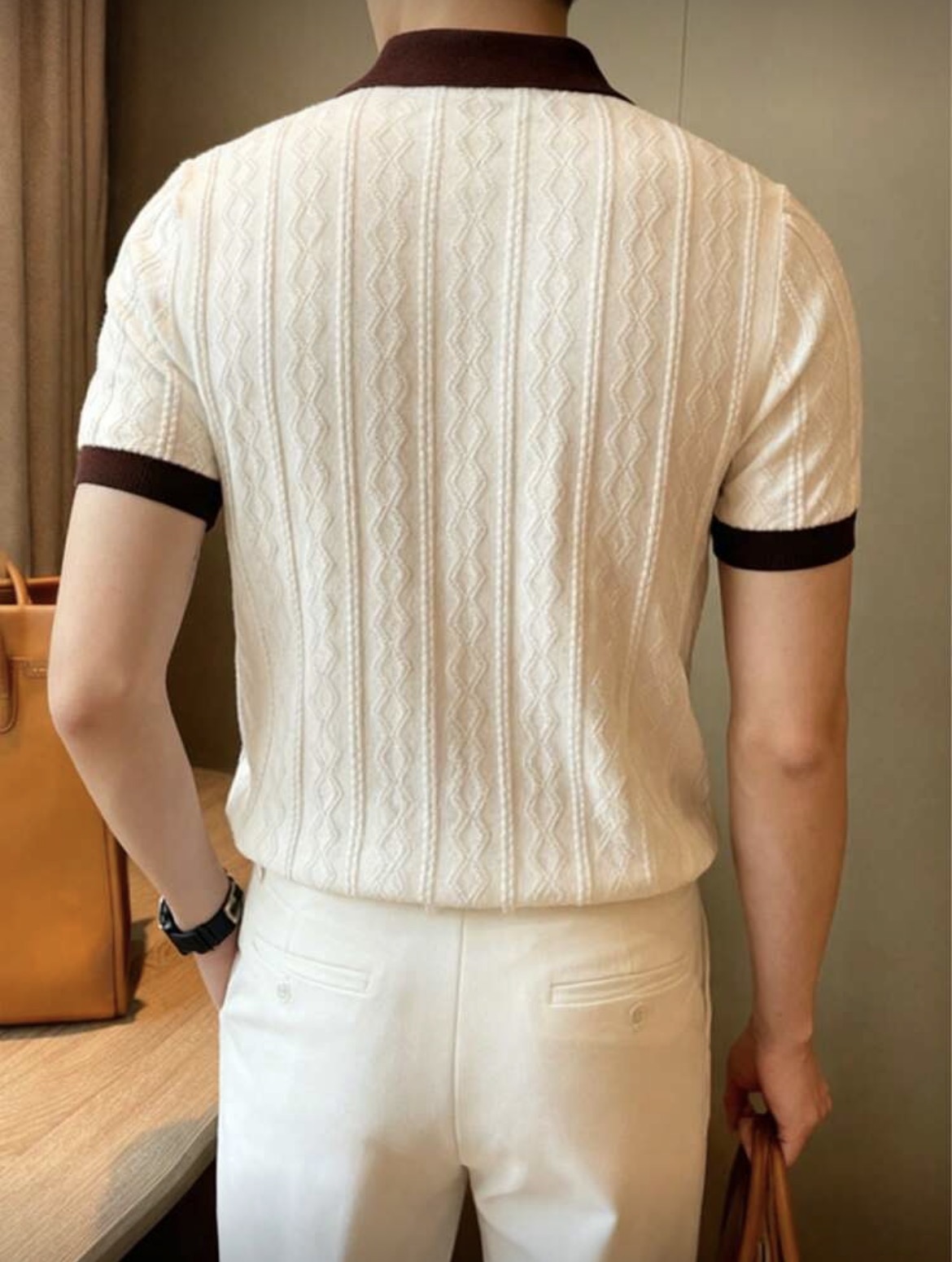 S - Polo con textura