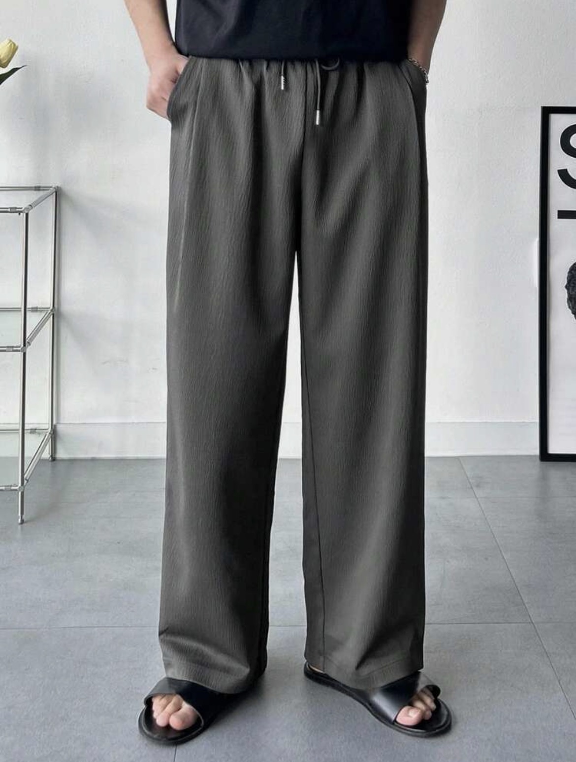 DAZY pantalón unicolor
