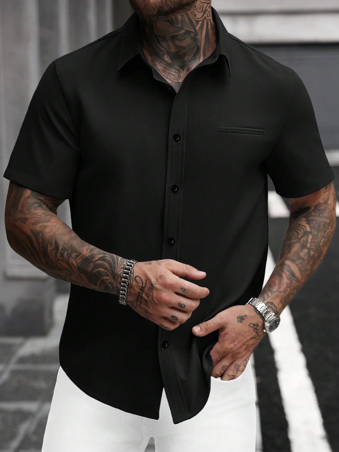 Camisa unicolor